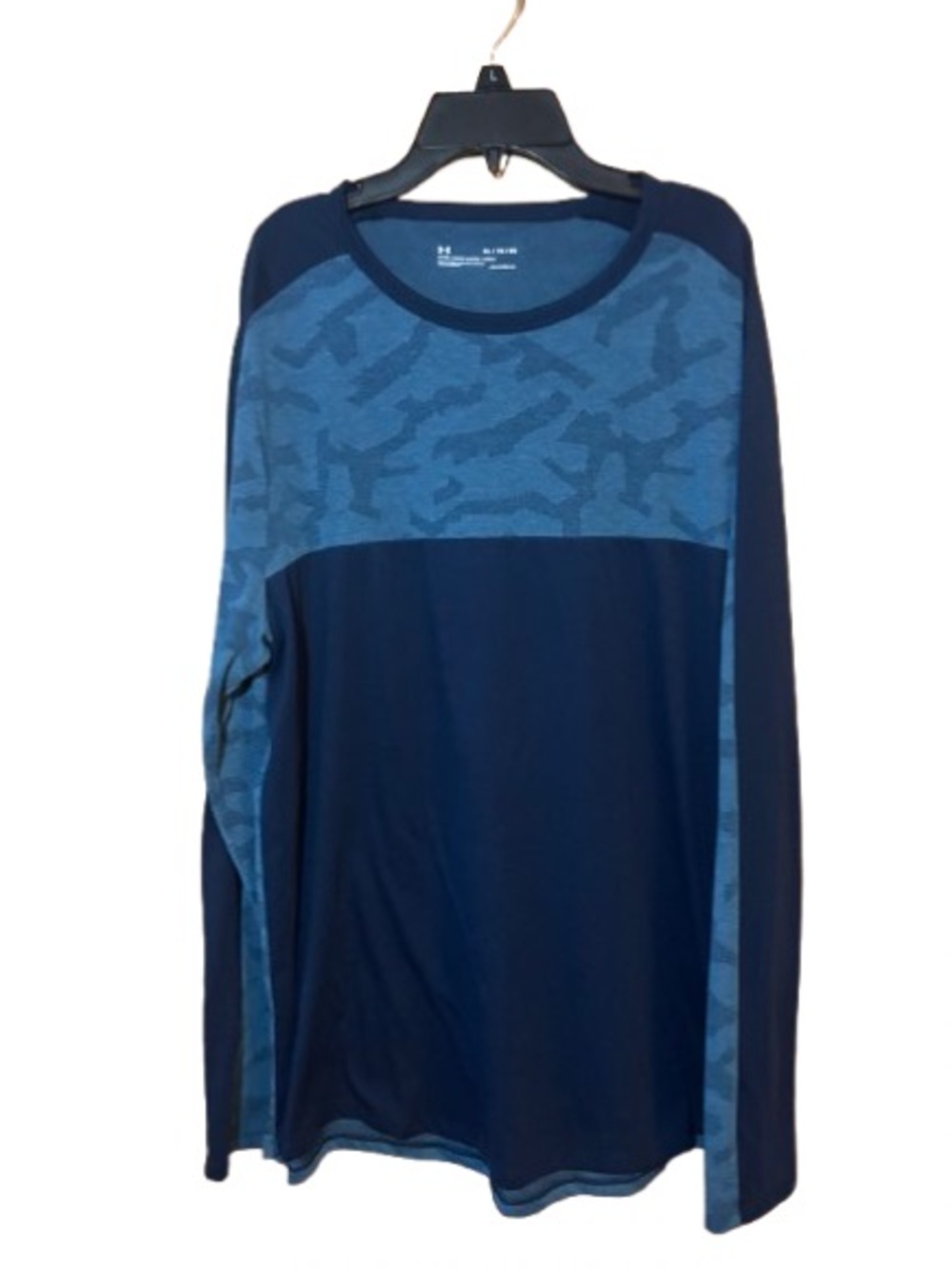 Under Armour Mens UA Siro Elite Shirt, Blue, XL Long Sleeve